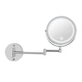 UNIQ LED-wandspiegel met LED-verlichting en scharnierende arm, 5x vergroting - | Fashiongirl
