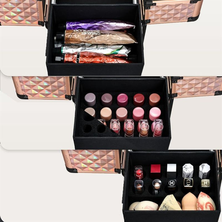 UNIQ Makeup Trolley - Aluminium, Rose Gold - | Fashiongirl