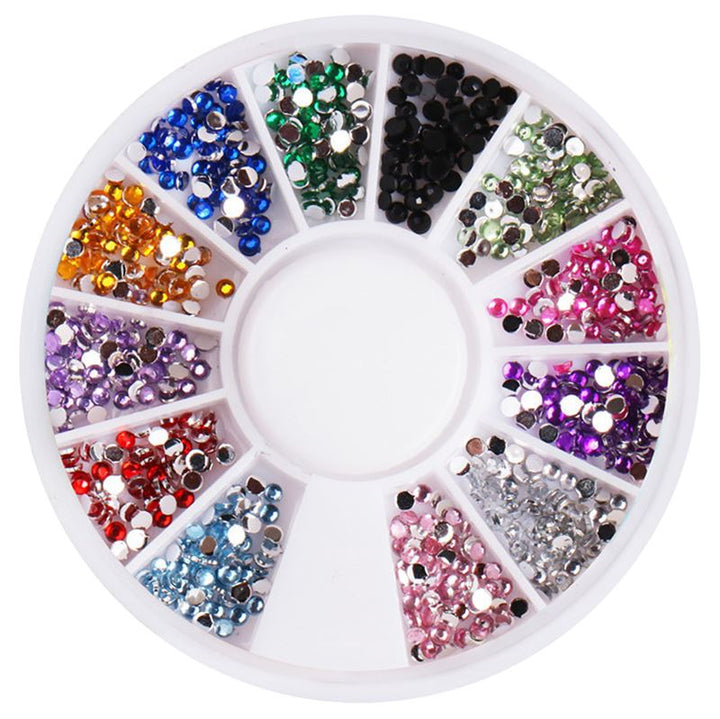 UNIQ Nail Art Gemstone Wheel - Kleurrijke strasssteentjes - | Fashiongirl