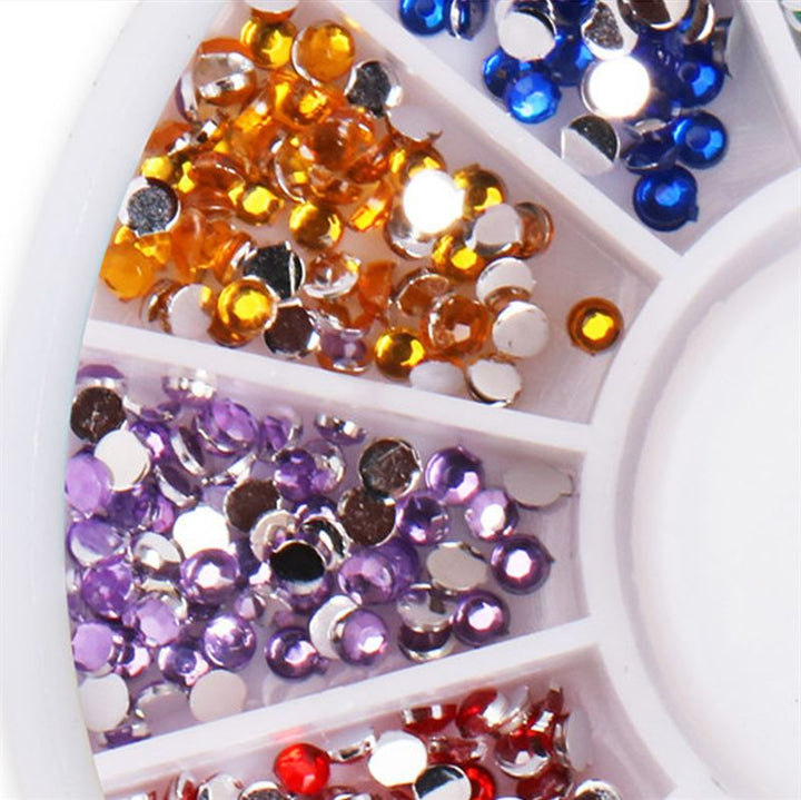 UNIQ Nail Art Gemstone Wheel - Kleurrijke strasssteentjes - | Fashiongirl