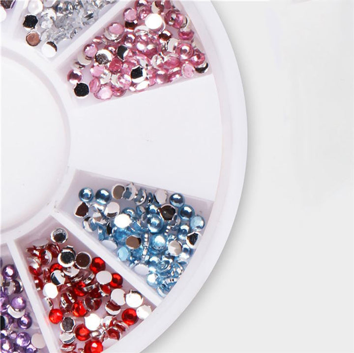UNIQ Nail Art Gemstone Wheel - Kleurrijke strasssteentjes - | Fashiongirl