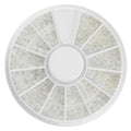 UNIQ Nail Art Gemstone Wheel - Witte kralen - | Fashiongirl