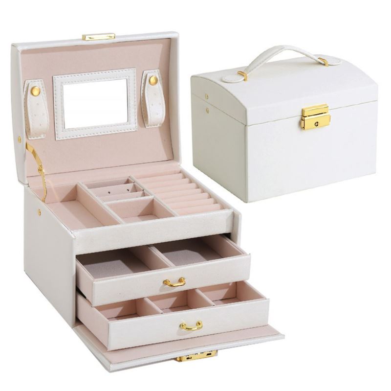 UNIQ Nellia Jewellery Box - Cream White - Jewelry Box