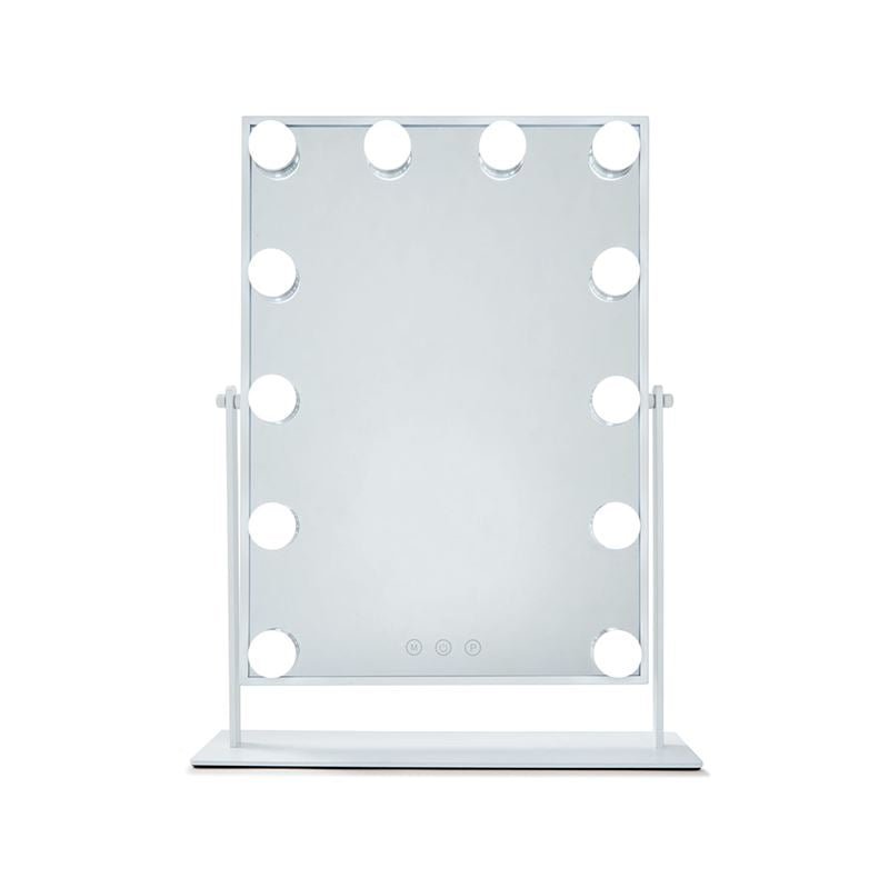 UNIQ New York Mega - Makeup mirror 12 bulbs - White - | Fashiongirl