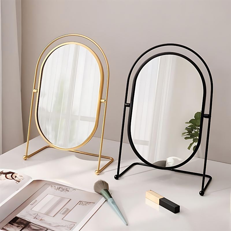 UNIQ Oval Lux Table Mirror - Black - | Fashiongirl