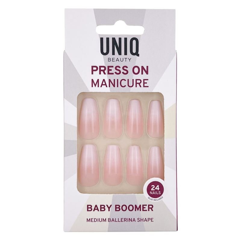 UNIQ Press On Nails with Glue - Baby Boomer - | Fashiongirl