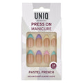 UNIQ Press On Nails met lijm - Pastel French - | Fashiongirl