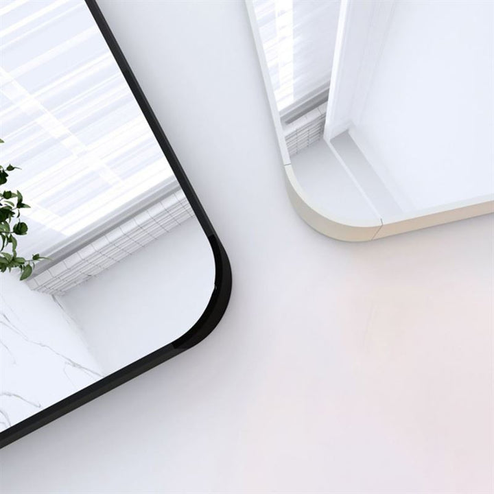 UNIQ Replica Aluminium/Glass Wall/Floor Mirror, 80x180 cm - Black - | Fashiongirl