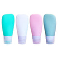 UNIQ herbruikbare siliconen reisflessen - 4 tubes (60 ml) - | Fashiongirl