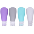 UNIQ herbruikbare siliconen reisflessen - 4 tubes (90 ml) - | Fashiongirl