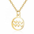 Zodiac-ketting: Waterman - Zodiac, goud - | Fashiongirl