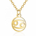Zodiac-ketting: Kreeft - Zodiac, goud - | Fashiongirl