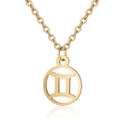 Zodiac-ketting: Tweelingen - Zodiac, goud - | Fashiongirl