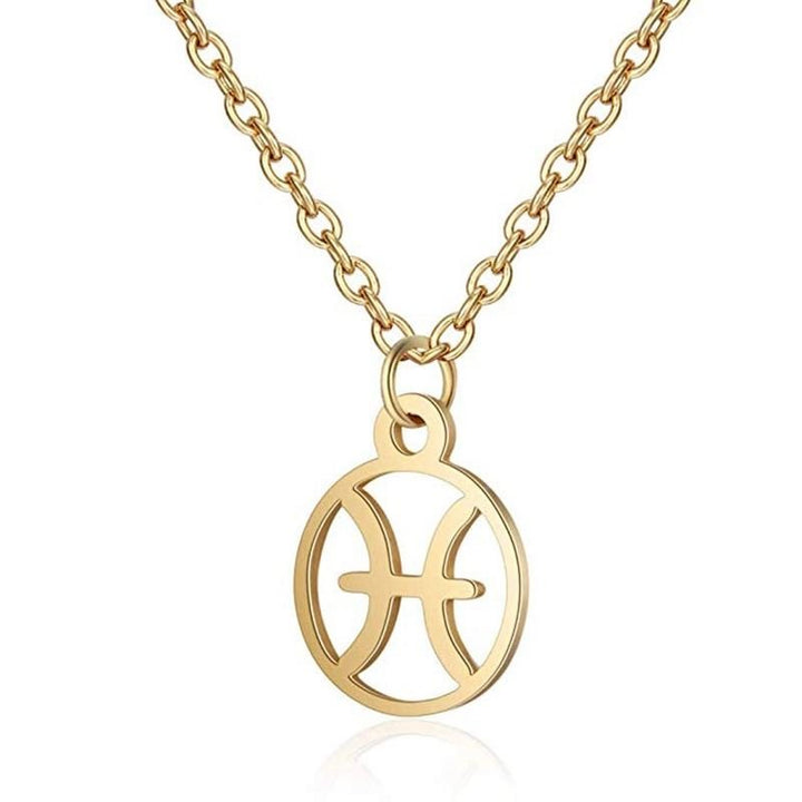 Zodiac Necklace: Pisces - Zodiac, Gold - | Fashiongirl