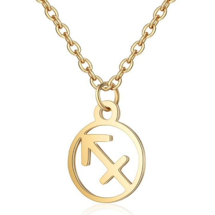 Zodiac Necklace: Sagittarius - Zodiac, Gold - | Fashiongirl