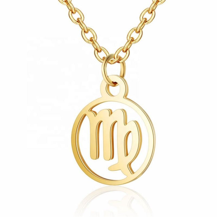 Zodiac necklace: Virgo - Zodiac, Gold - | Fashiongirl
